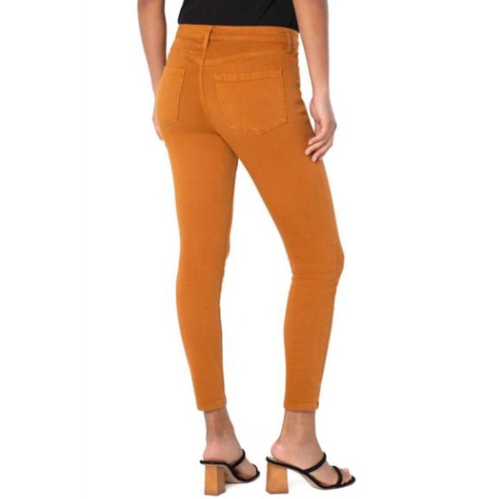 Liverpool Sadie Straight Burnt Orange Stretch Denim SZ 27